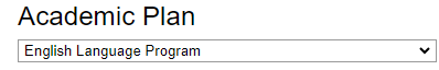 Academic Plan ELP